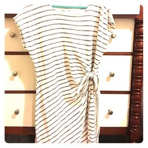 Striped tie Dress
